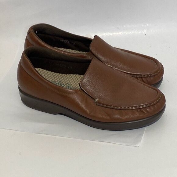 SAS Women's Brown Twin Tripad Comfort Slip On Loafer Shoes Size 6.5 - Picture 1 of 11